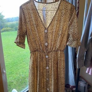Gaovot Leopard Print Dress